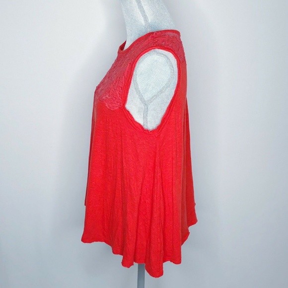 Free People Top Tank Meant to Be Red Size XS (Z14) - Picture 5 of 8